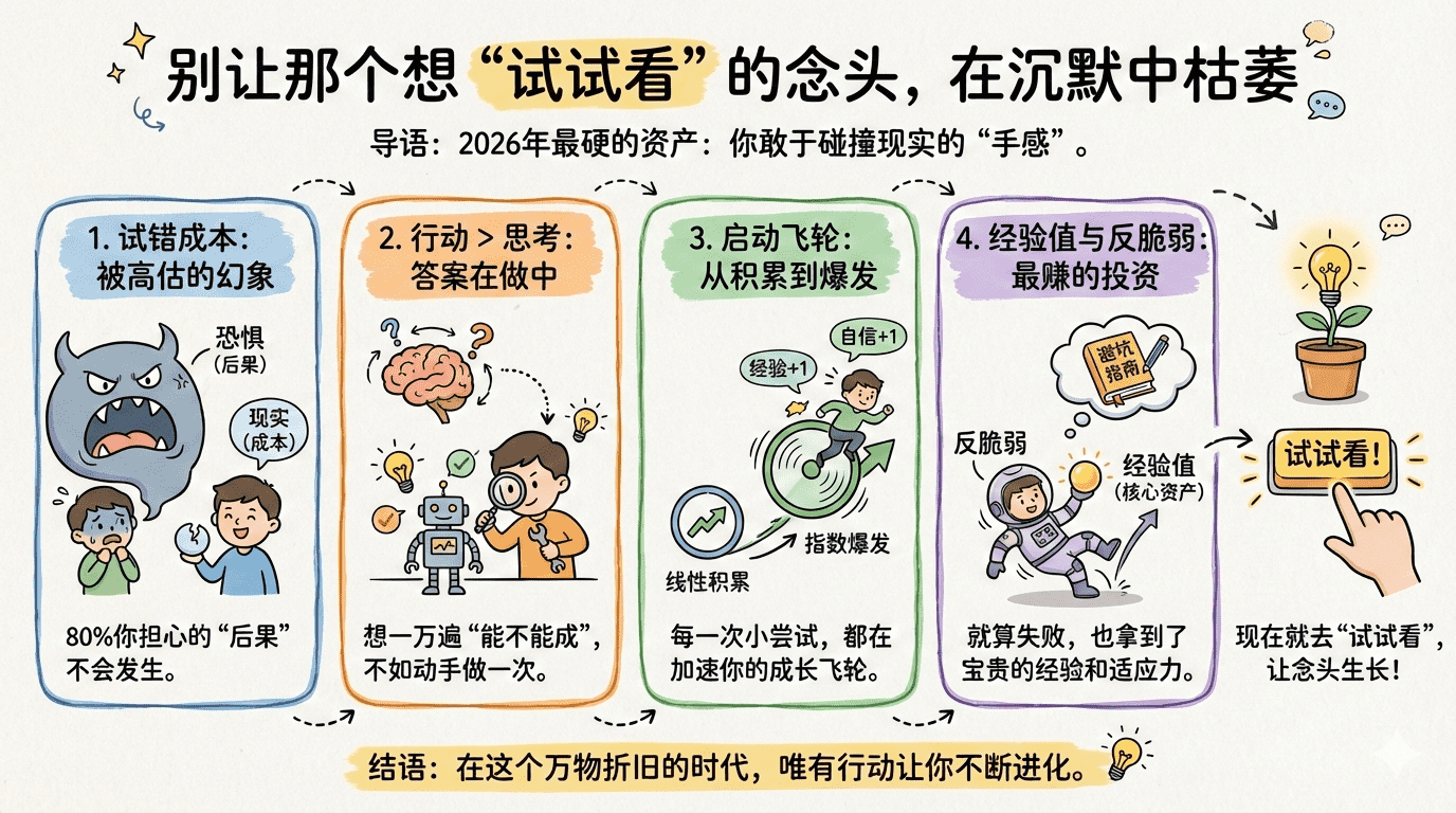 别让那个“想试试看”的念头，在沉默中枯萎